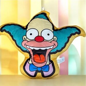 The Simpsons - Krusty Clown Collectible Pillow Plush 20”x16” Universal Studios